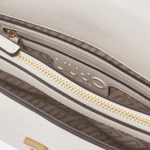 Сумка крос-боді через плече жіноча зі штучної шкіри маленька Liu Jo AA6210E1012-X0459 Біла (800070353885) - зображення 4