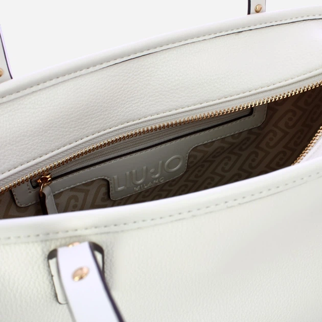 Сумка шопер жіноча зі штучної шкіри Liu Jo AA6071E1012-X0459 Молочна (800070353732) - зображення 4