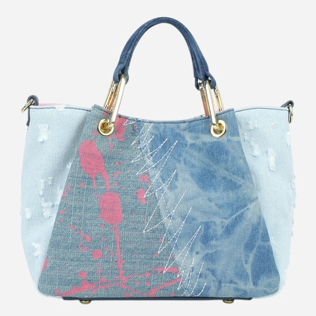 Torebka crossbody damska materiałowa Braccialini B18820-TY-200 Niebieska - obraz 3