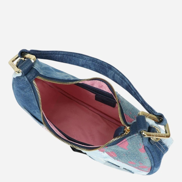 Torebka crossbody damska materiałowa Braccialini B18823-TY-200 Niebieska - obraz 5