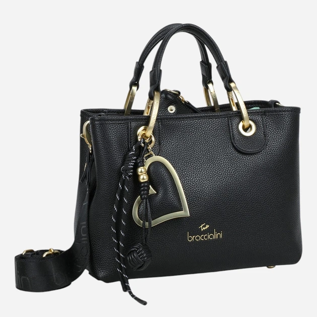 Torebka crossbody damska mała Braccialini B18841-YY-100 Czarna - obraz 4