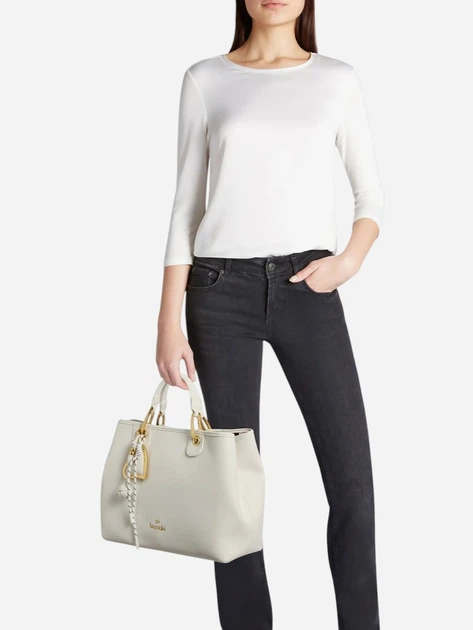 Torebka shopper damska duża Braccialini B18840-YY-001 Biała - obraz 2