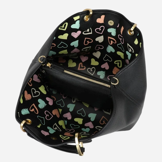 Torebka shopper damska duża Braccialini B18840-YY-100 Czarna - obraz 5