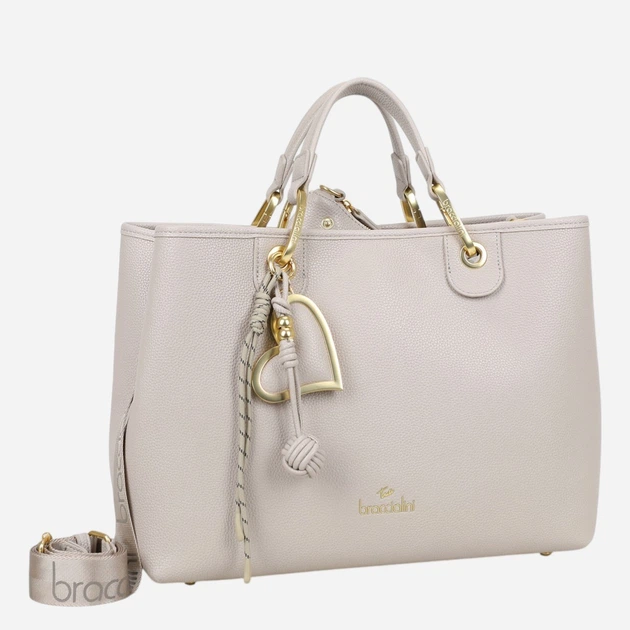 Torebka shopper damska duża Braccialini B18840-YY-107 Szara - obraz 4