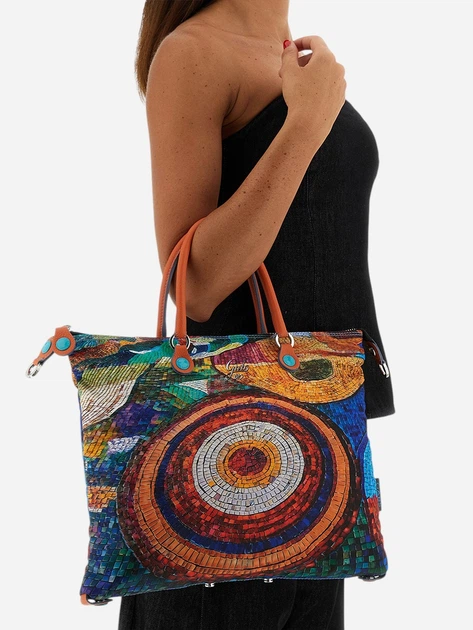 Torebka shopper damska duża Gabs G000030T2X1719-S0610 Pomarańczowa - obraz 2