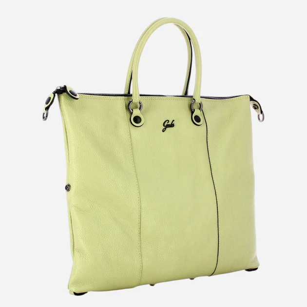 Torebka shopper damska skórzana Gabs G000033T3X2428-C2517 Jasnozielona - obraz 3