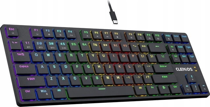 Klawiatura bezprzewodowa Defender Cleikos GK-135 Outemu Brown Black (4745090827545) - obraz 4