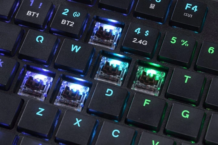 Klawiatura bezprzewodowa Defender Cleikos GK-135 Outemu Brown Black (4745090827545) - obraz 14