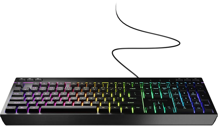 Klawiatura przewodowa Genesis Rhod 530 RGB Gaming USB Black(NKG-2332) - obraz 2