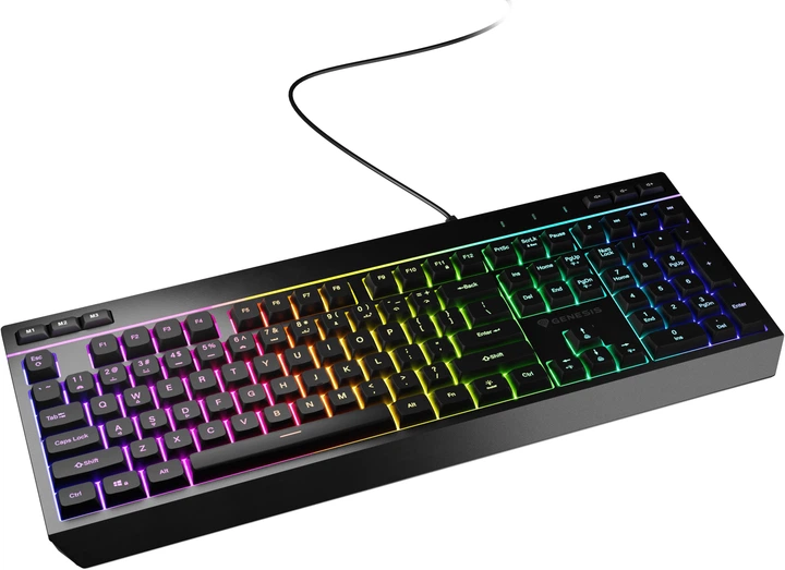 Klawiatura przewodowa Genesis Rhod 530 RGB Gaming USB Black(NKG-2332) - obraz 5