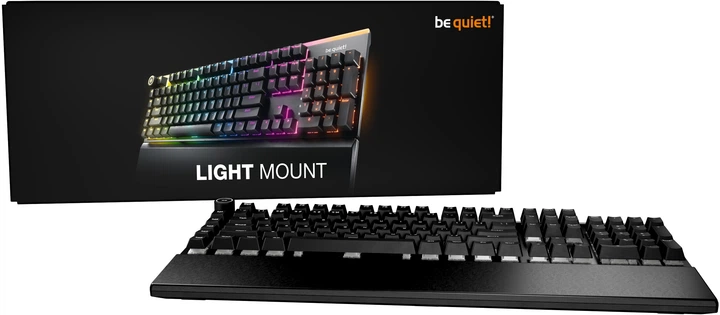 Klawiatura przewodowa be quiet! Light Mount Mechanical Silent Linear US ANSI RGB USB Black (BT003US) - obraz 8