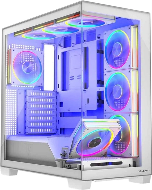 Obudowa Modecom Volcano Stellar ARGB MIDI 8F White (AT-STELLAR-8F-ARGB-20) - obraz 1