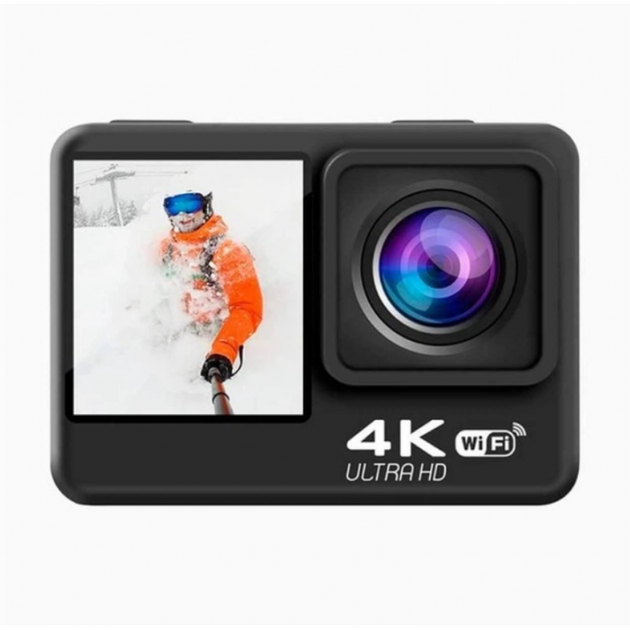Экшн-камера с двумя дисплеями Nectronix Action Camera Q60 16MP 4K 60 FPS Wi-Fi Bluetooth - изображение 3