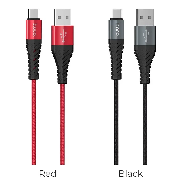 Кабель HOCO X38 USB to Type-C Charging Data 1m Black - зображення 3