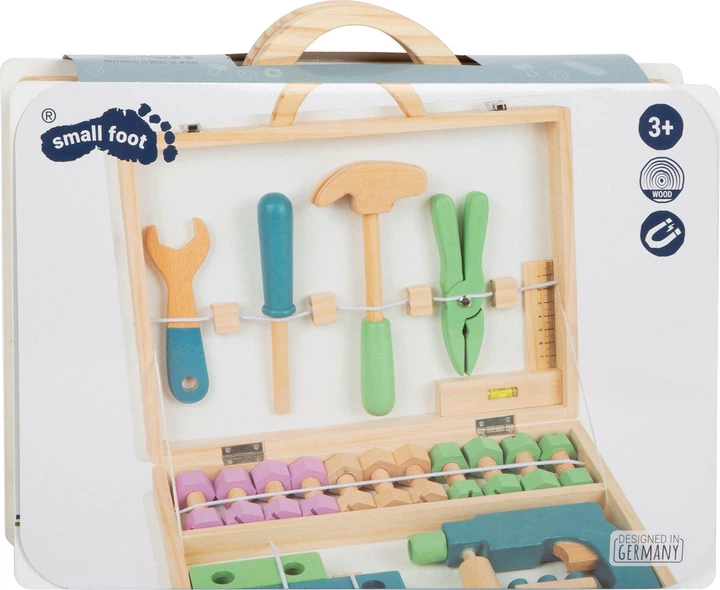 Ігровий набір Small Foot Nordic Дерев'яна скринька з інструментами 43 шт. (4020972115058) - зображення 2