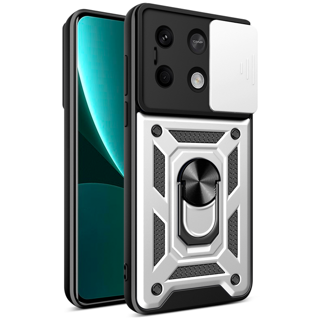 Чехол Armor Guard Shield Xiaomi Redmi Note 13 5G Silver - Фото 1 Чехол Armor Guard Shield Xiaomi Redmi Note 13 5G Silver - изображение 1