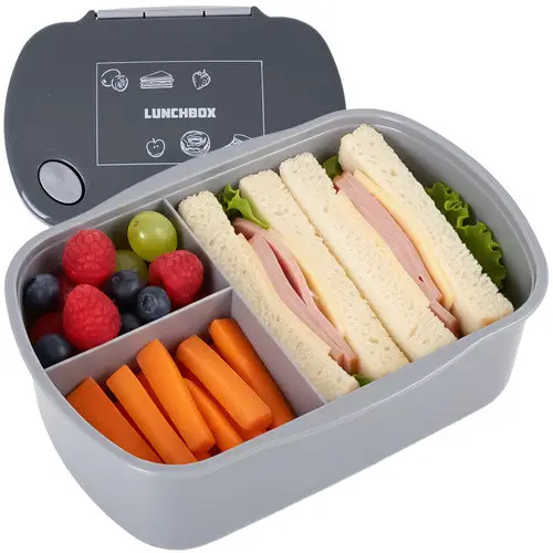 Ланчбокс Ruhhy 26169 800 мл с паровым клапаном, герметичный, BPA Free, серый - изображение 7