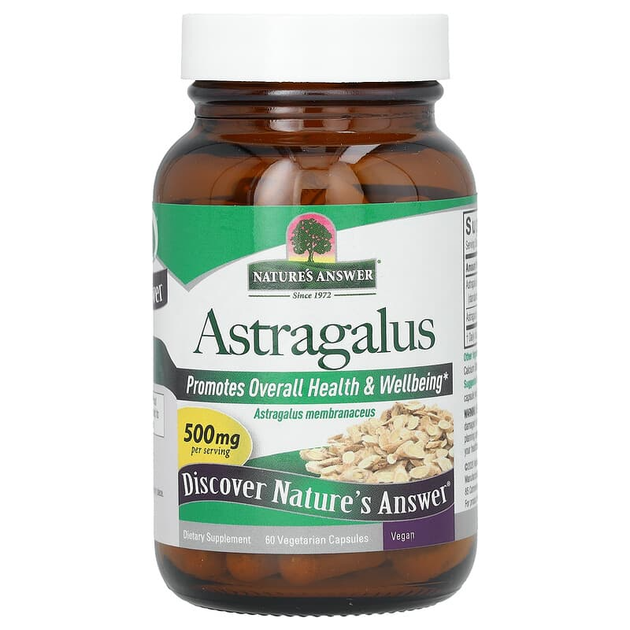 Астрагал Nature's Answer "Astragalus" корень, 500 мг (90 капсул) - изображение 3