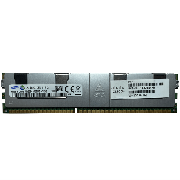 Оперативна пам'ять Samsung 32Gb DDR3-1600 PC3L-12800L (M386B4G70DM0-YK03) LRDIMM ECC Load-Reduced - Б/В - Фото 1 Оперативна пам'ять Samsung 32Gb DDR3-1600 PC3L-12800L (M386B4G70DM0-YK03) LRDIMM ECC Load-Reduced - Б/В - зображення 1