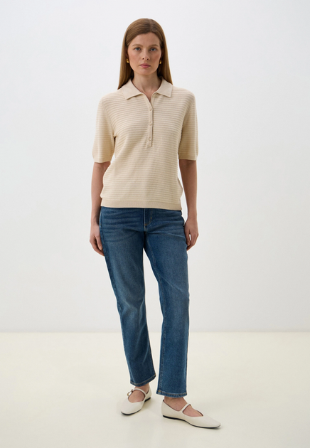 Блуза поло Tom Tailor women's cardigan XS Бежевий 1045482-21650 - Фото 4 Блуза поло Tom Tailor women's cardigan XS Бежевий 1045482-21650 - зображення 4