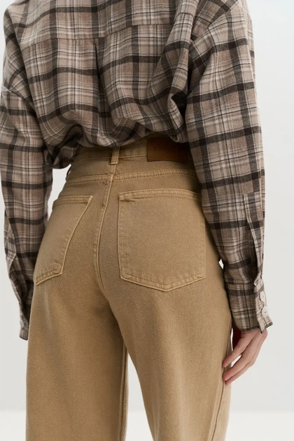 ДЖИНСИ WIDE LEG БЕЖЕВІ WL 595 2603104060142 42 Бежевий - зображення 5