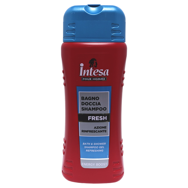 Шампунь-гель для душу INTESA Pour Homme Bath & Shower Shampoo FRESH з екстрактом ванілі та пачулі, 500 мл