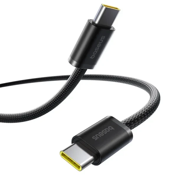 Кабель Type-C на Type-C Baseus Dynamic 4 Series Fast Charging Data Cable (1m, 100W, 5A, 480 Mbps). Black - изображение 2