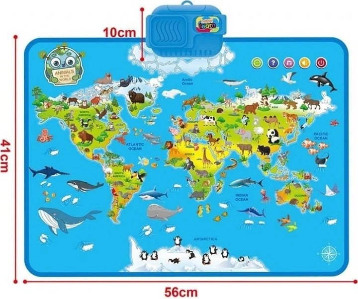 Mapa interaktywna Madej zwierzęta świata 013255 95816 (5903631495816) - obraz 2