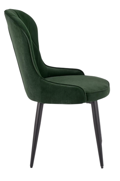 Krzesło do kuchni i salonu Halmar V-CH-K/366-KR-C.ZIELONY Ciemnozielone Velvet (5905248118799) - obraz 6