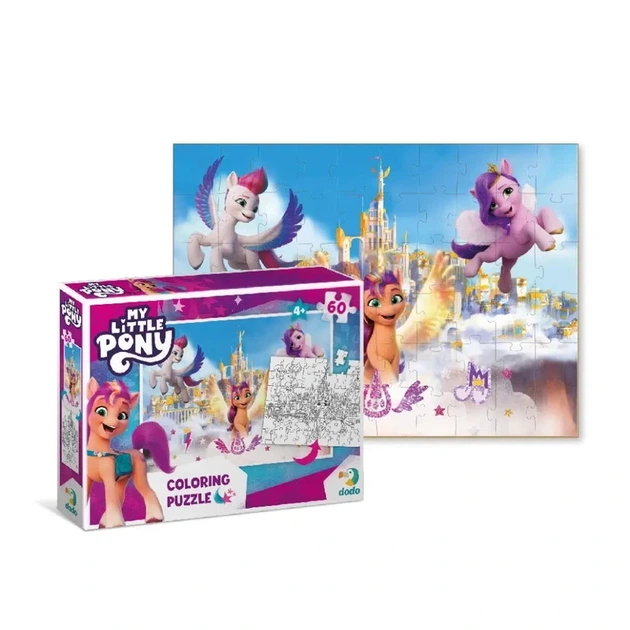 Дитячі Пазли 2 в 1 My Little Pony "Пригоди у палаці" DoDo 200135 60 елементів - изображение 3
