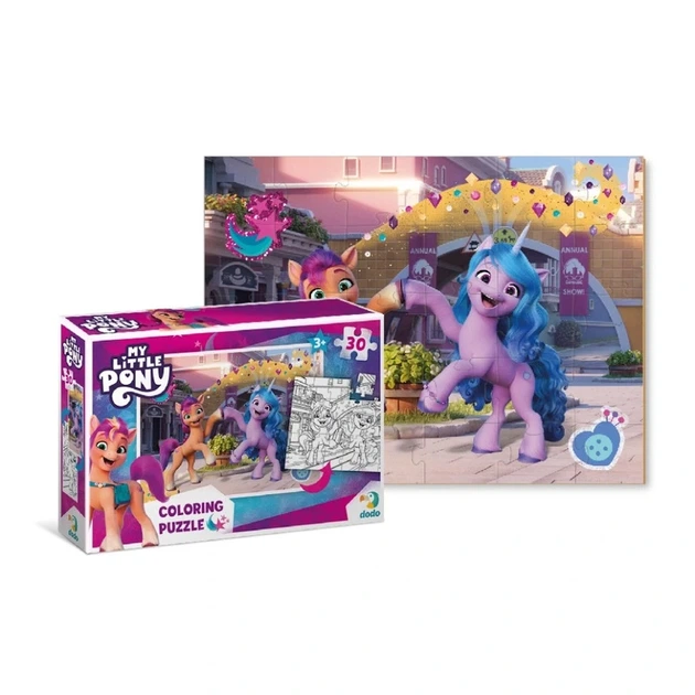 Дитячі Пазли 2в1 My Little Pony "Подружки та веселка" DoDo 200134 30 елементів - изображение 4