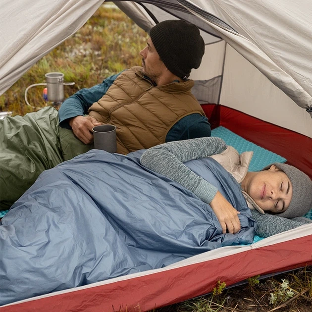 Спальник надлегкий Naturehike Ultralight LW180 NH21MSD09 лівий, (15°C), p-p M, сіро-синій - Фото 3 Спальник надлегкий Naturehike Ultralight LW180 NH21MSD09 лівий, (15°C), p-p M, сіро-синій - зображення 3