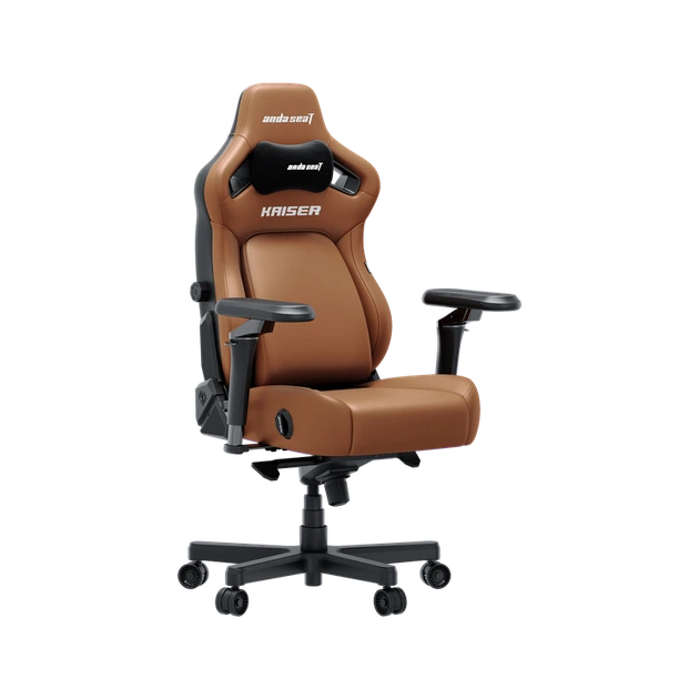 Крісло геймерське ігрове Anda Seat Kaiser 4 V2 Size XL Brown PVC - зображення 2