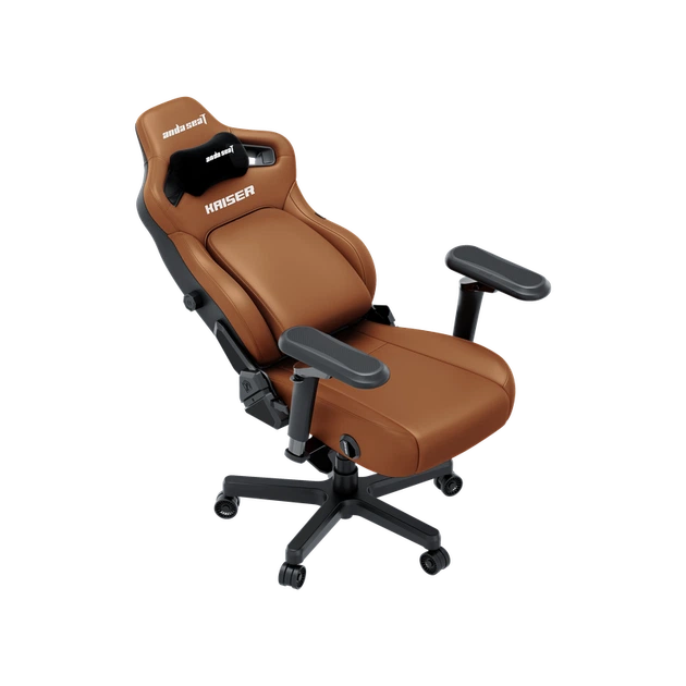 Крісло геймерське ігрове Anda Seat Kaiser 4 V2 Size XL Brown PVC - зображення 7