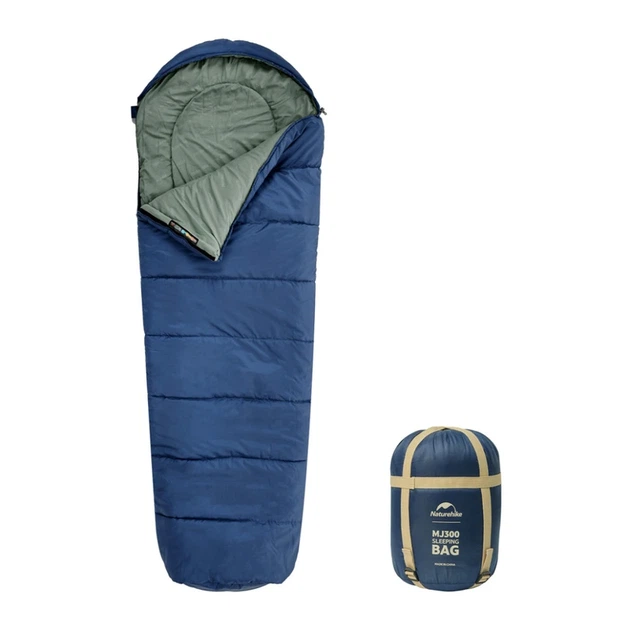Спальник з капюшоном Naturehike MJ300 CNK2300SD014, темно-блакитний - Фото 1 Спальник з капюшоном Naturehike MJ300 CNK2300SD014, темно-блакитний - изображение 1