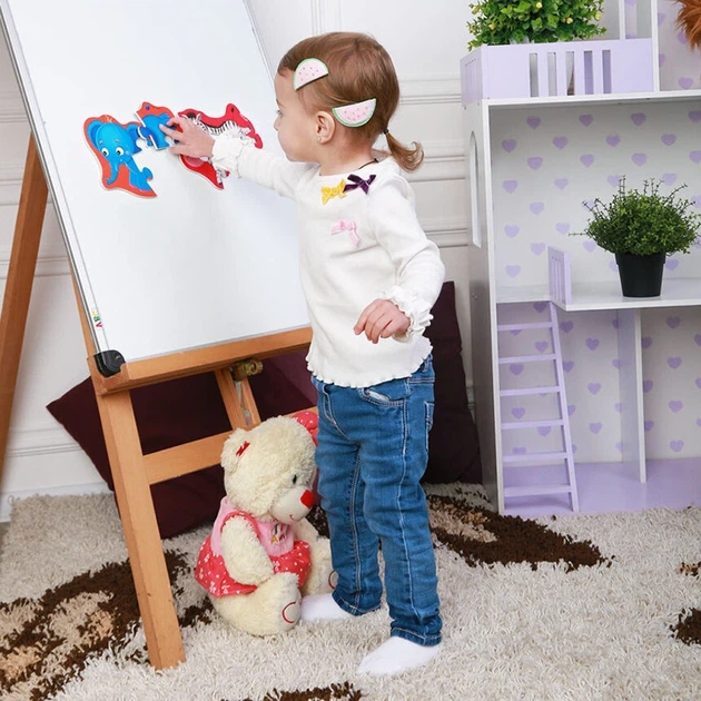 Магнітні бебі пазли "Зебра та слоненя" Vladi toys VT3208-12 - изображение 4