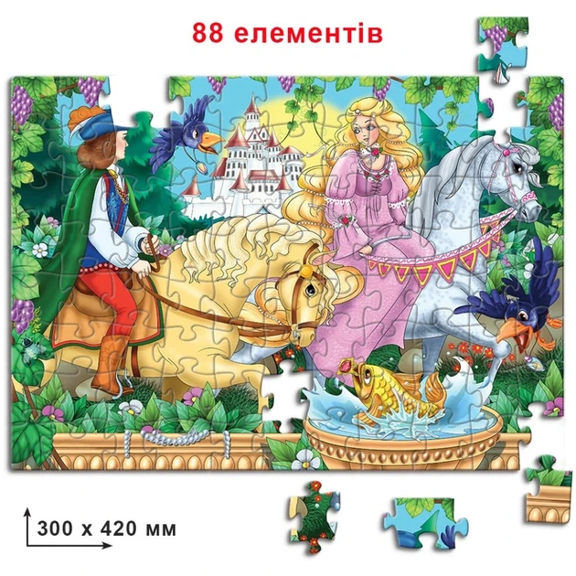 Дитячі пазли Золотовласка 83330, 88 елементів - Фото 2 Дитячі пазли Золотовласка 83330, 88 елементів - изображение 2