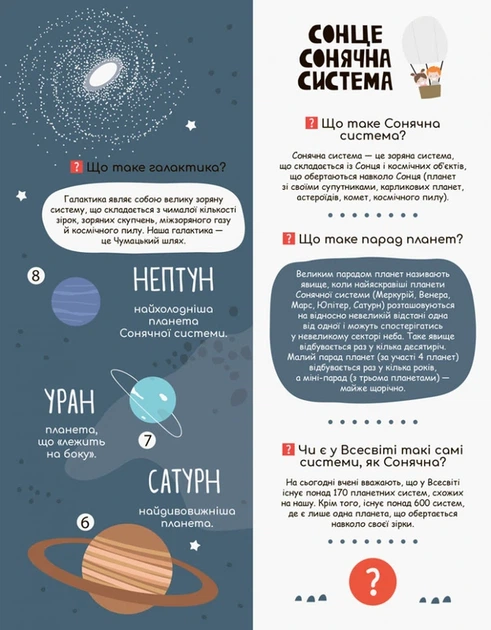 Дитяча книга "Моя перша енциклопедія" Загадковий космос" 866002 укр. мовою - изображение 4