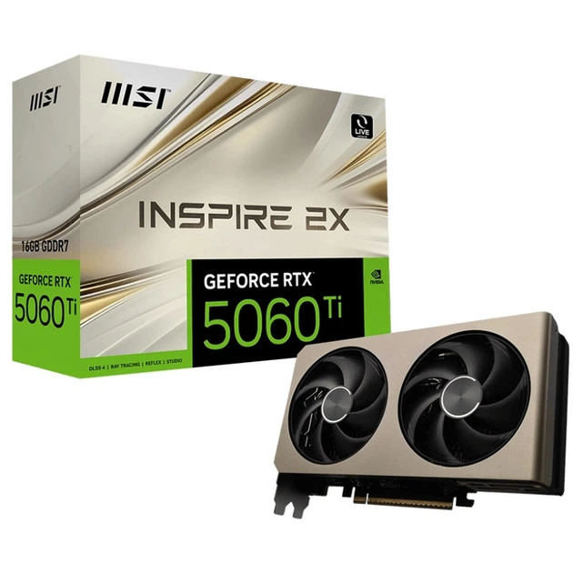 Відеокарта MSI Nvidia GeForce RTX 5060 Ti INSPIRE 2X 16GB (G506T-16I2) - изображение 5