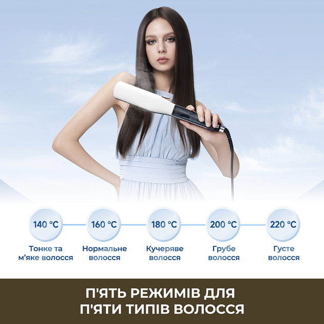 Выпрямитель для волос Dreame AuraSteam Straight White AA01A - Фото 9 Выпрямитель для волос Dreame AuraSteam Straight White AA01A - изображение 9