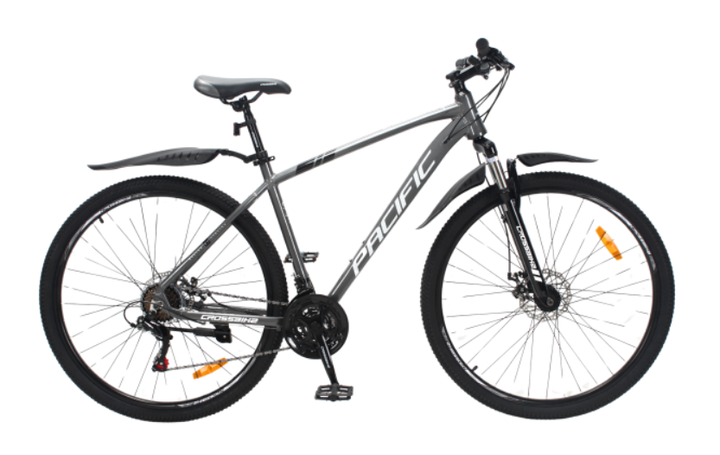 Велосипед CrossBike 29 Pacific 2025 Рама 19 grey - Фото 1 Велосипед CrossBike 29 Pacific 2025 Рама 19 grey - зображення 1