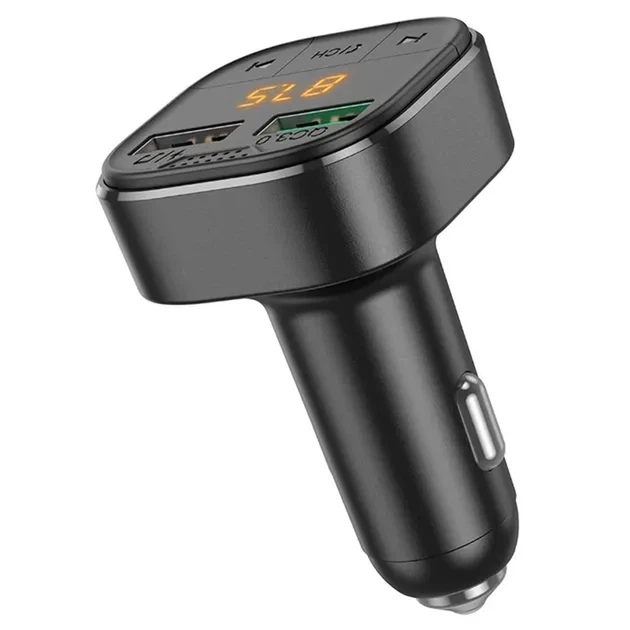 АЗП з FM-мод BOROFONE BC43 Flash Black 6974443387223 - изображение 3