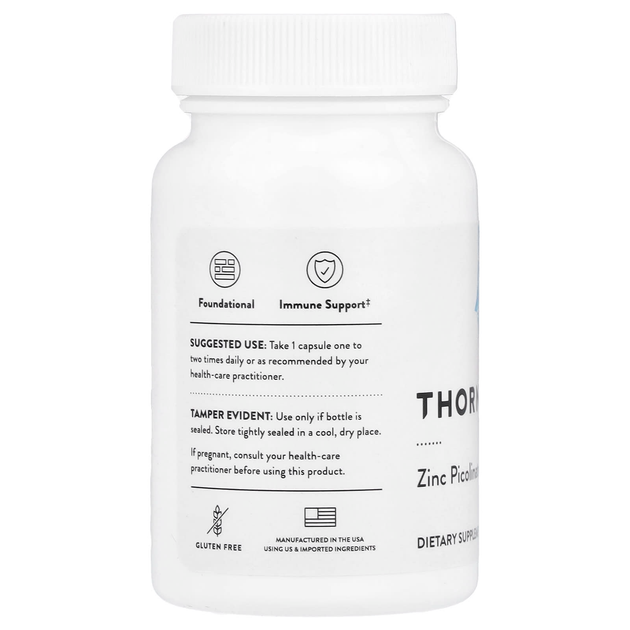 Пиколинат цинка Thorne Research "Zinc Picolinate" 15 мг (60 капсул) - изображение 3