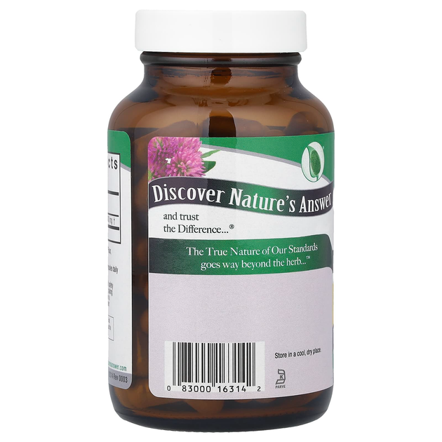 Красный клевер Nature's Answer "Red Clover" 900 мг (90 вегетарианских капсул) - изображение 4