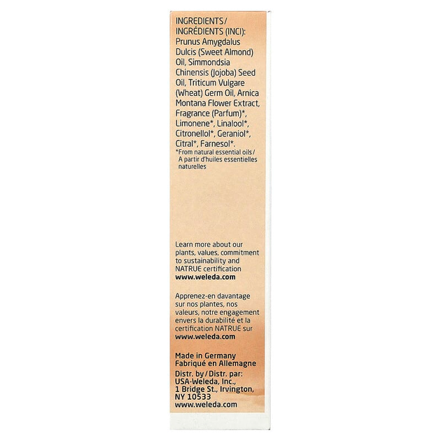 Масажне масло від розтяжок Weleda, Mama "Stretch Mark Massage Oil" олія для зволоження та живлення шкіри тіла з екстрактами мигдалю та жожоба для майбутніх мам, перед та після пологів (100 мл / 3,4 рідк. унції) - зображення 5