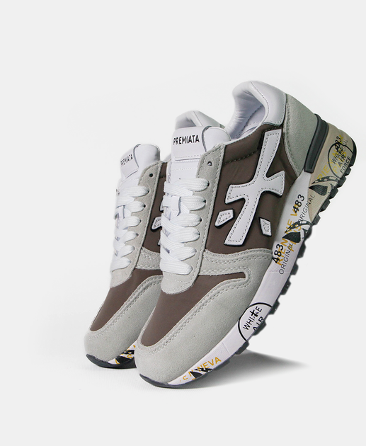 Чоловічі кросівки повсякденні Premiata Mick Beige Grey White 43 (27,5 см) Сірий - зображення 9