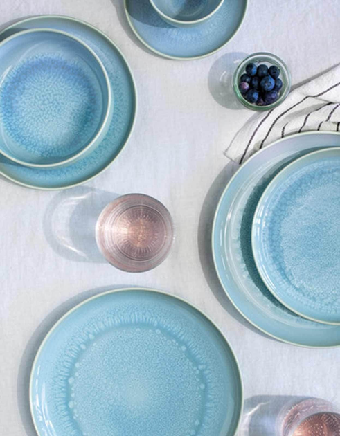 Набір столового посуду Villeroy & Boch Crafted Blueberry з 4 предметів на 2 персони порцеляна бірюзовий - зображення 9