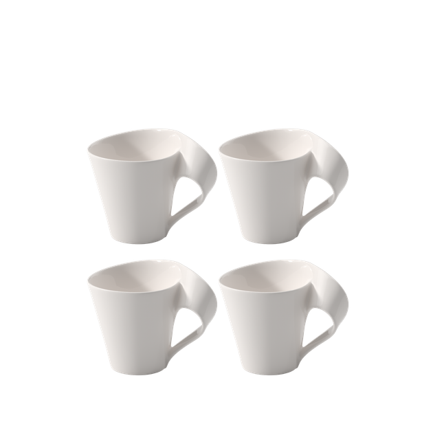 Кавовий сервіз Villeroy & Boch NewWave з 12 предметів на 4 персони преміальна порцеляна білий - зображення 6