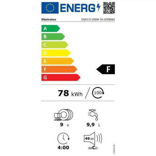 Посудомоечная машина Electrolux ESA12110SW ELECTROLUX ESA12110SW 951621 - Фото 8 Посудомоечная машина Electrolux ESA12110SW ELECTROLUX ESA12110SW 951621 - изображение 8
