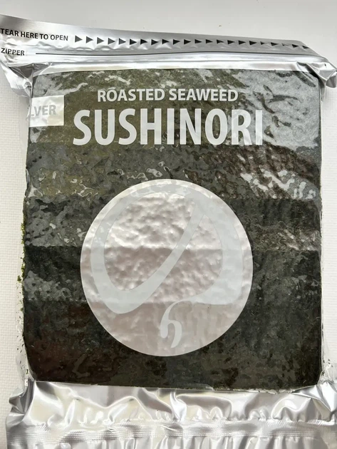 Сушені водорості для суші норі Silver 50 аркушів продукти для азійської кухні листя норі для ролів Jasny - Фото 1 Сушені водорості для суші норі Silver 50 аркушів продукти для азійської кухні листя норі для ролів Jasny - зображення 1